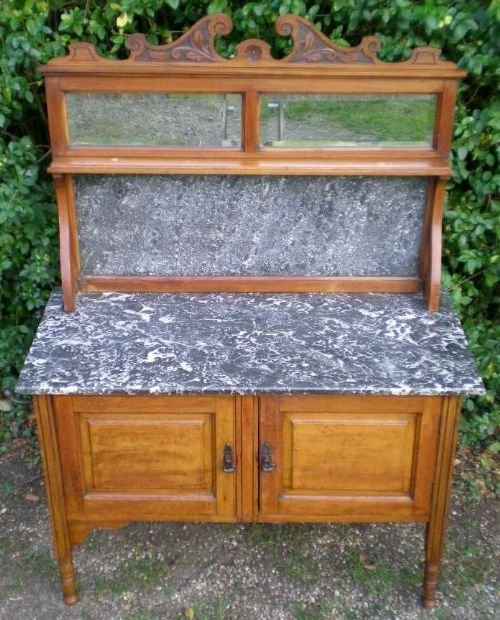 Edwardian Marble Top Washstand